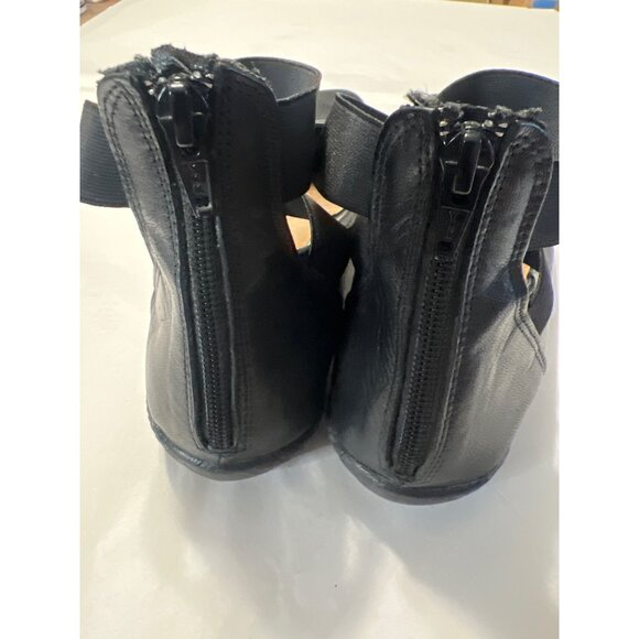 Jafa Leather Ankle Strap Shoes Size 9.5 Black - Picture 5 of 8